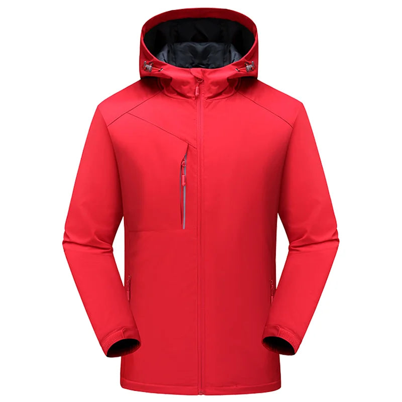 Winter Men's and Women's Warm Jacket Custom Logo Thick Plush Coat Embroidery Print Company Brand Design Outdoor Windproof Jacket